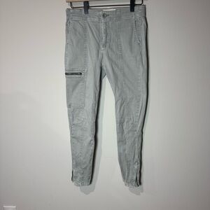 Anthropologie Light Gray Cargo Pants